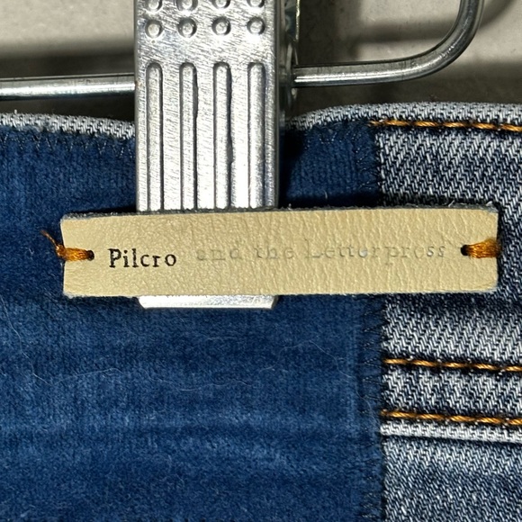 Anthropologie Pilcro mid patchwork slim boyfriend jeans size 27 - Picture 2 of 12